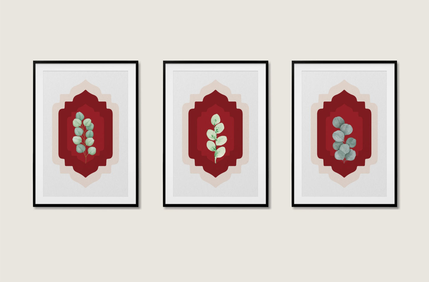 Serene Foliage Poster Poster Mockup Image