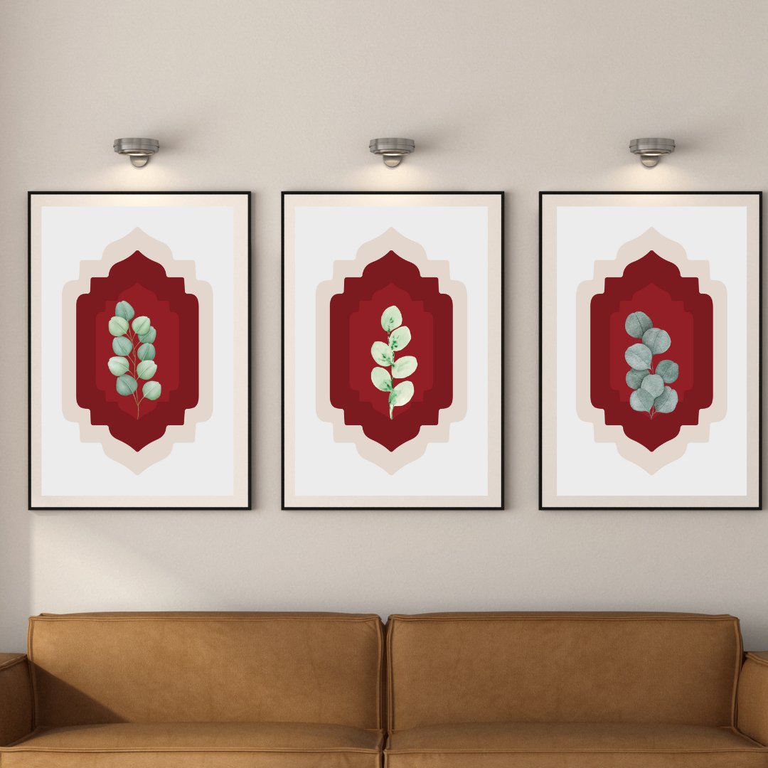 Serene Foliage Poster Poster Mockup Image