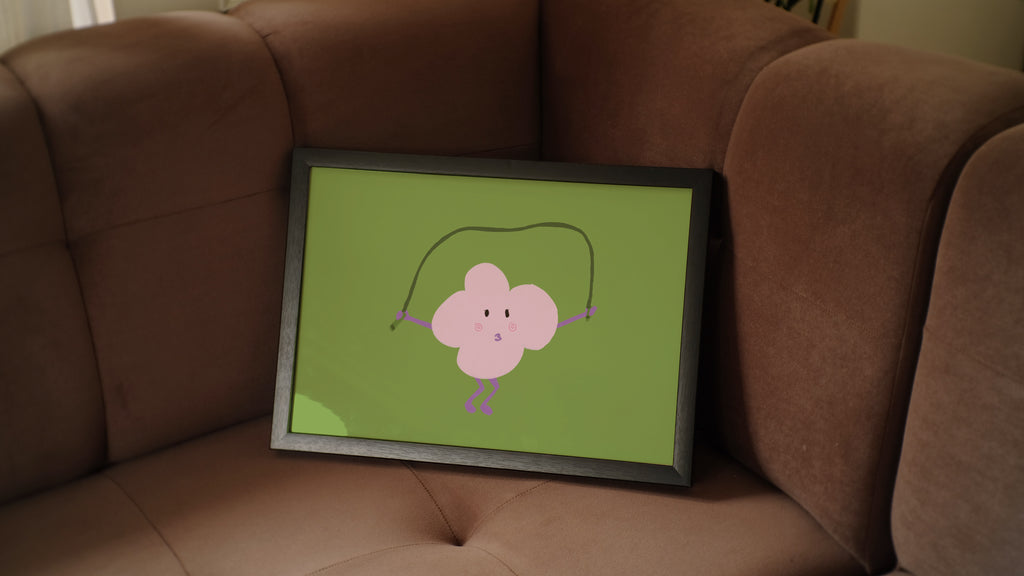 Flowery Hops Poster