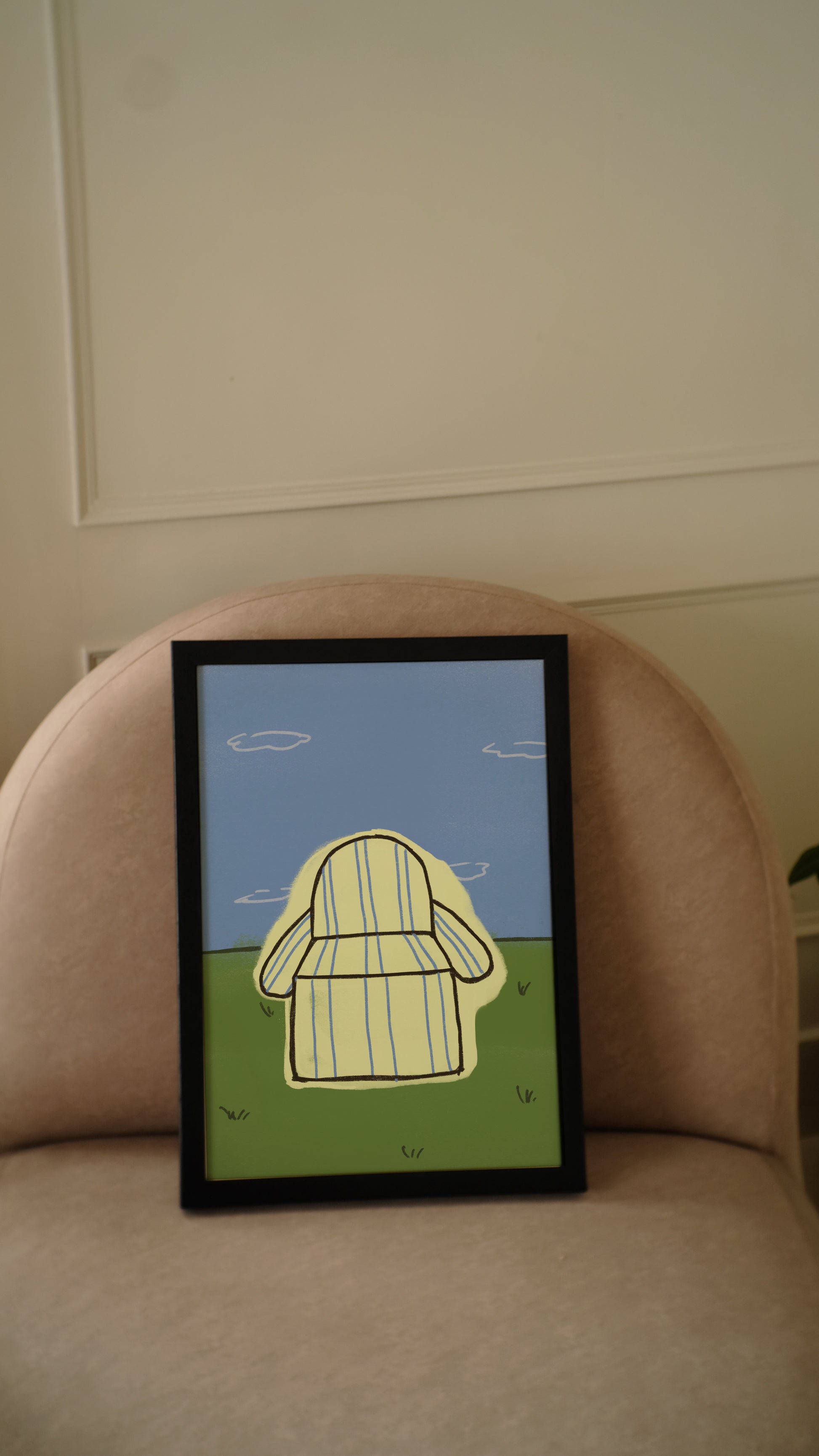 Grass & Cushion Poster