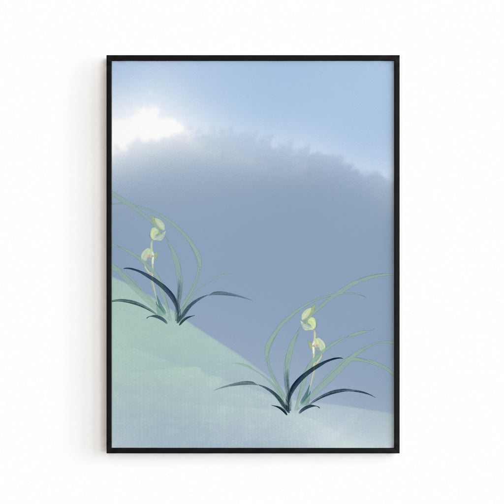 Watercolor Lake Poster