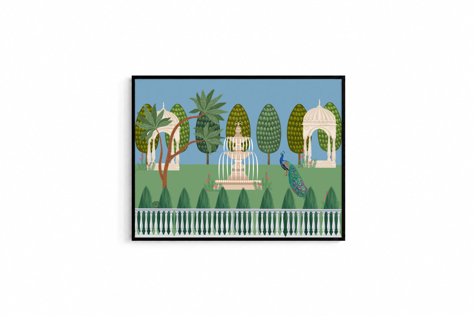 Pichwai Garden Art Poster