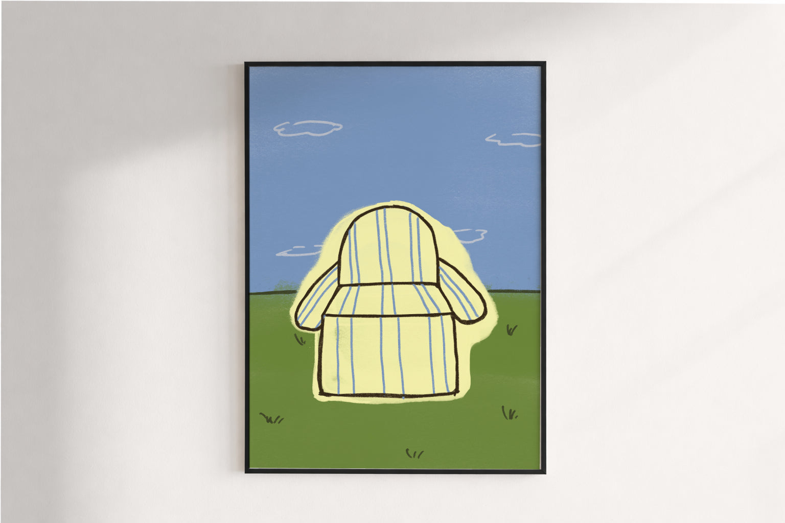 Grass & Cushion Poster