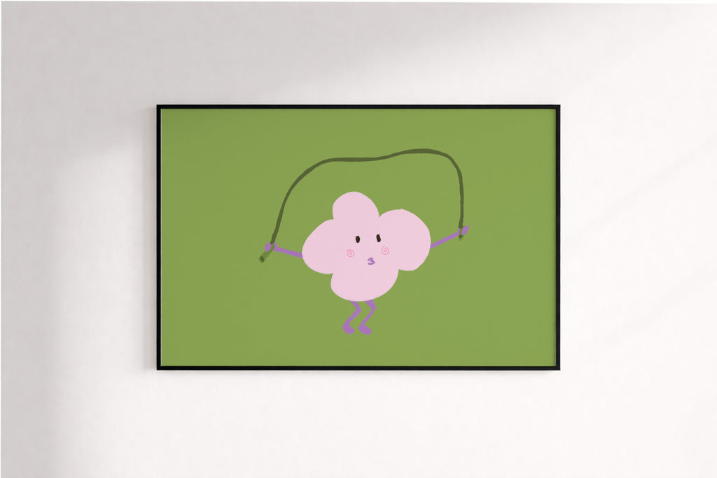 Flowery Hops Poster