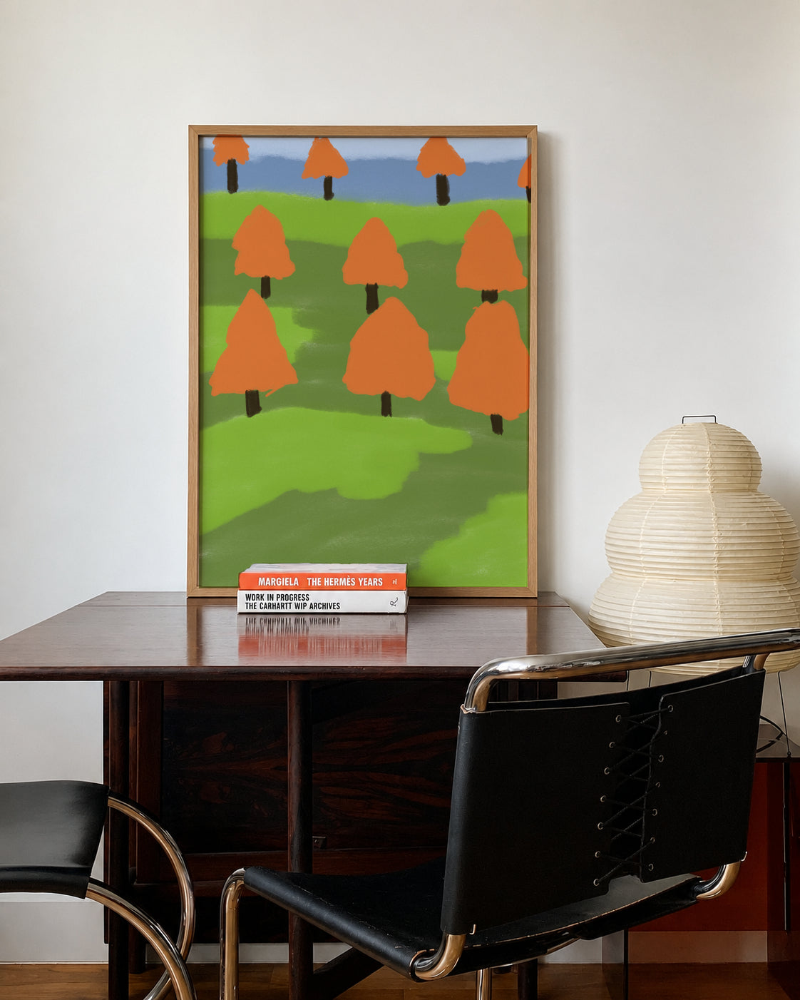 Orange Forest Poster