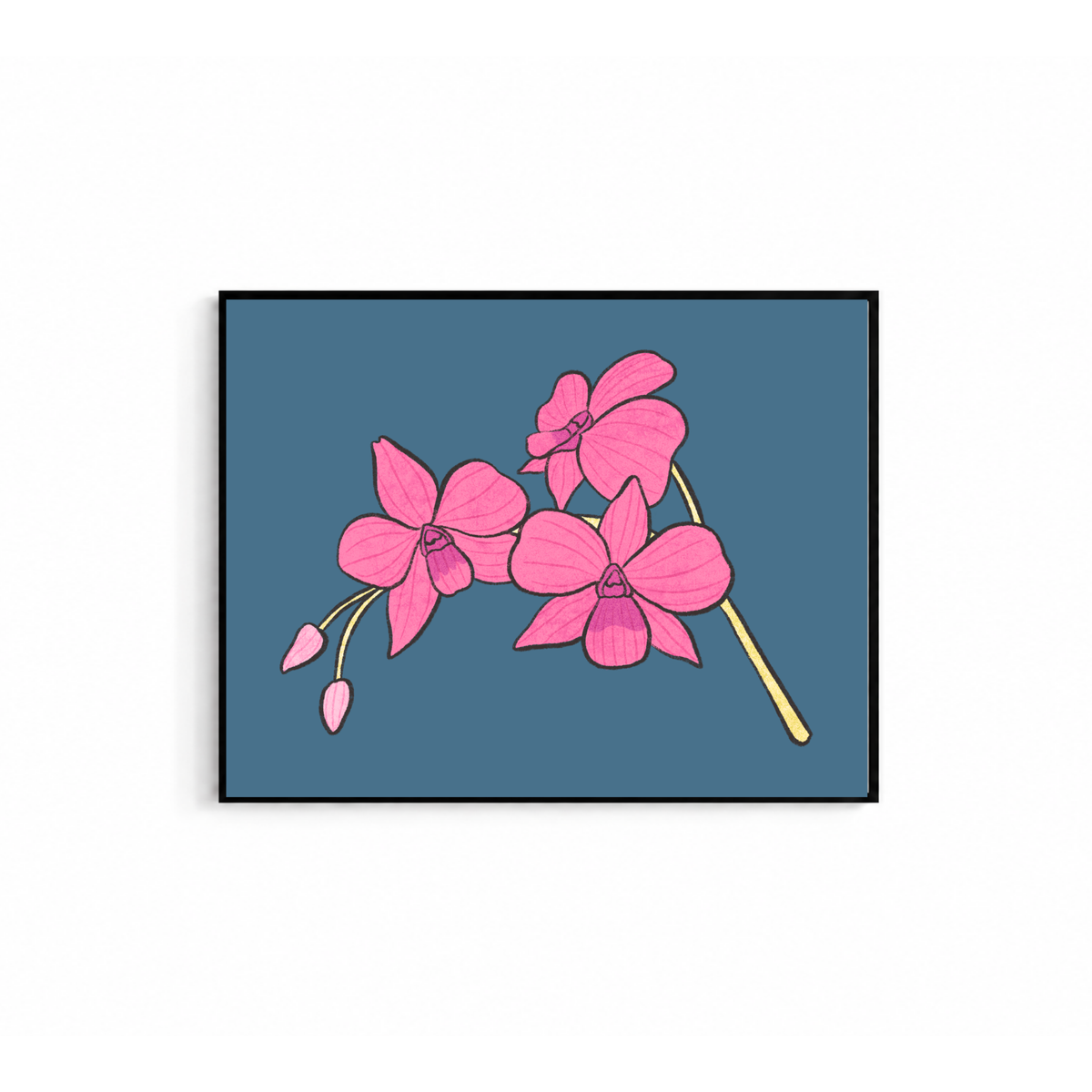 Pink Orchids Poster