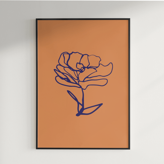 Blue in Bloom I Poster - Poster - Thanks a ton