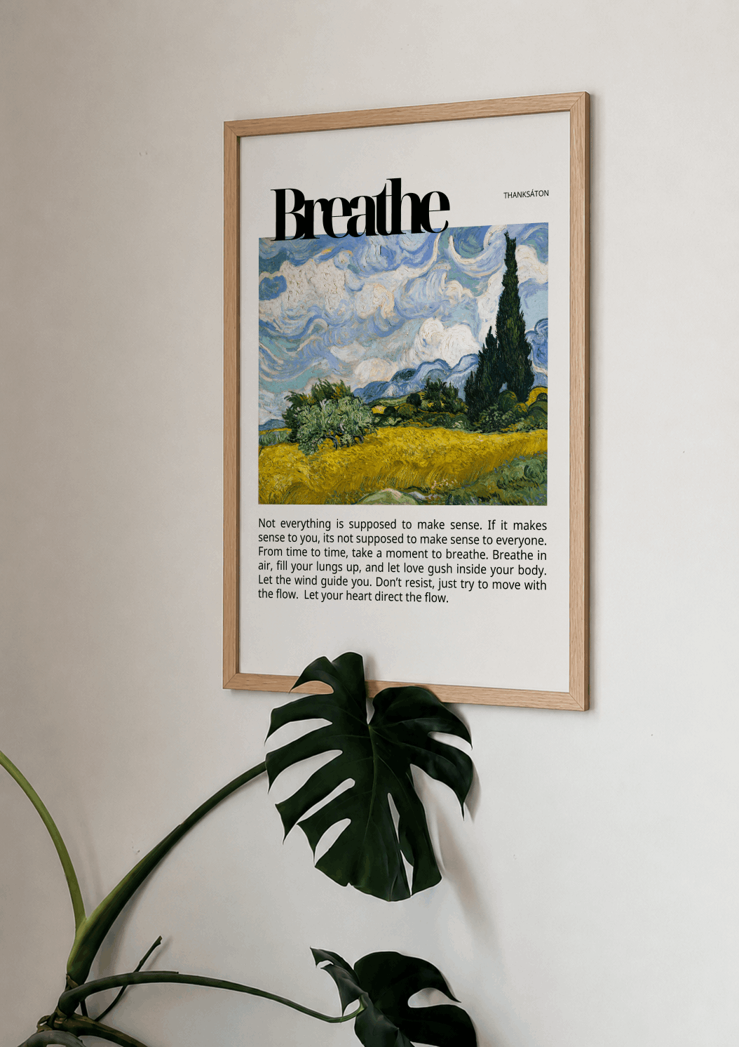 Breathe Poster -Poster - Thanks a ton