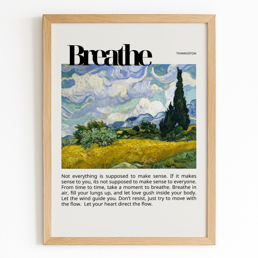 Breathe Poster - Poster - Thanks a ton