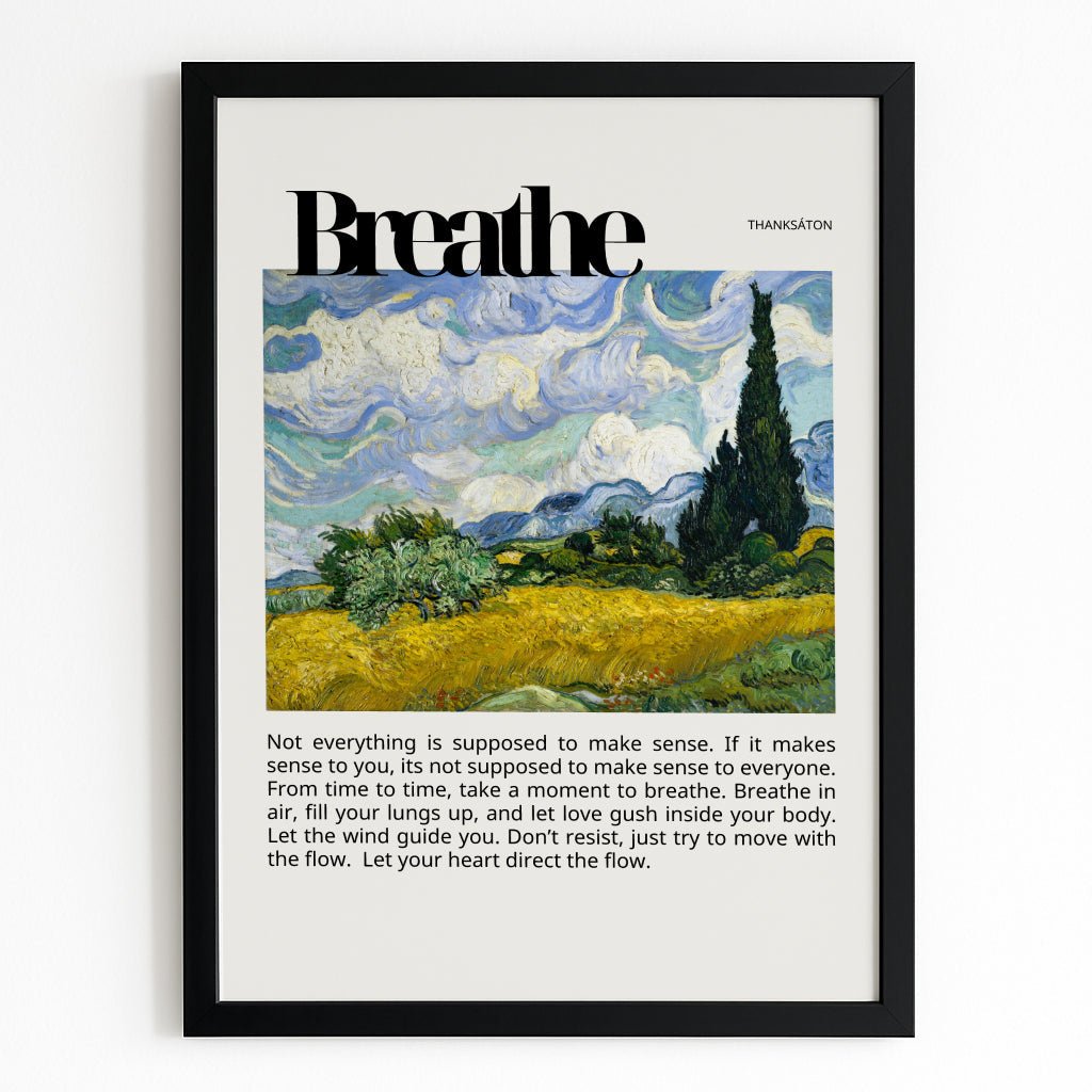 Breathe Poster - Poster - Thanks a ton