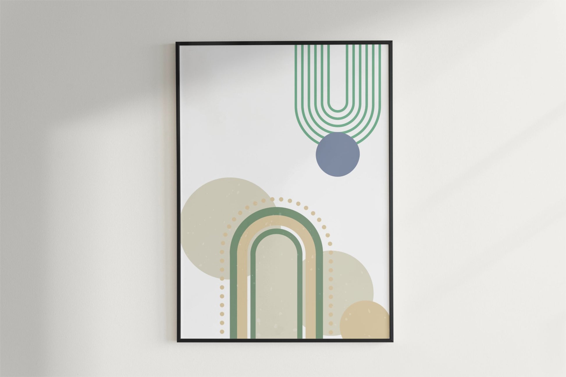 Calm Curves Poster Poster Mockup Image