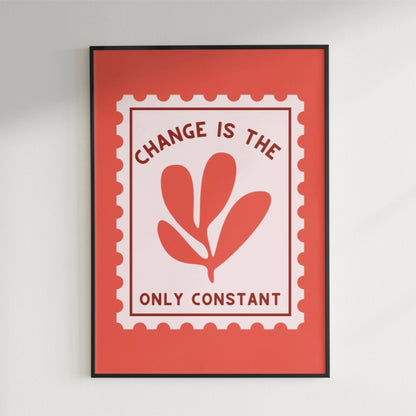 Change is constant Poster Poster Mockup Image