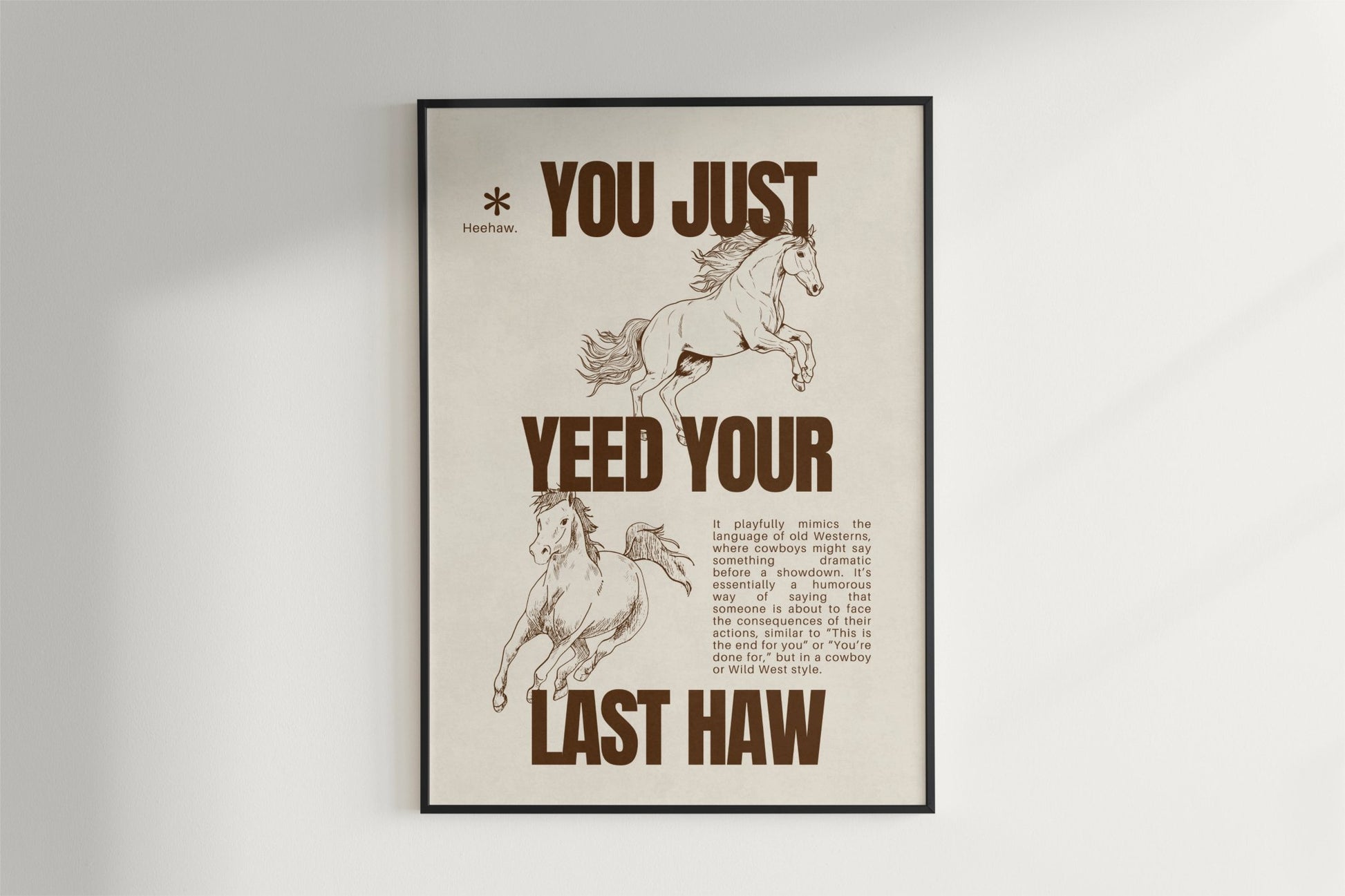 Cowboy Poster - Poster - Thanks a ton