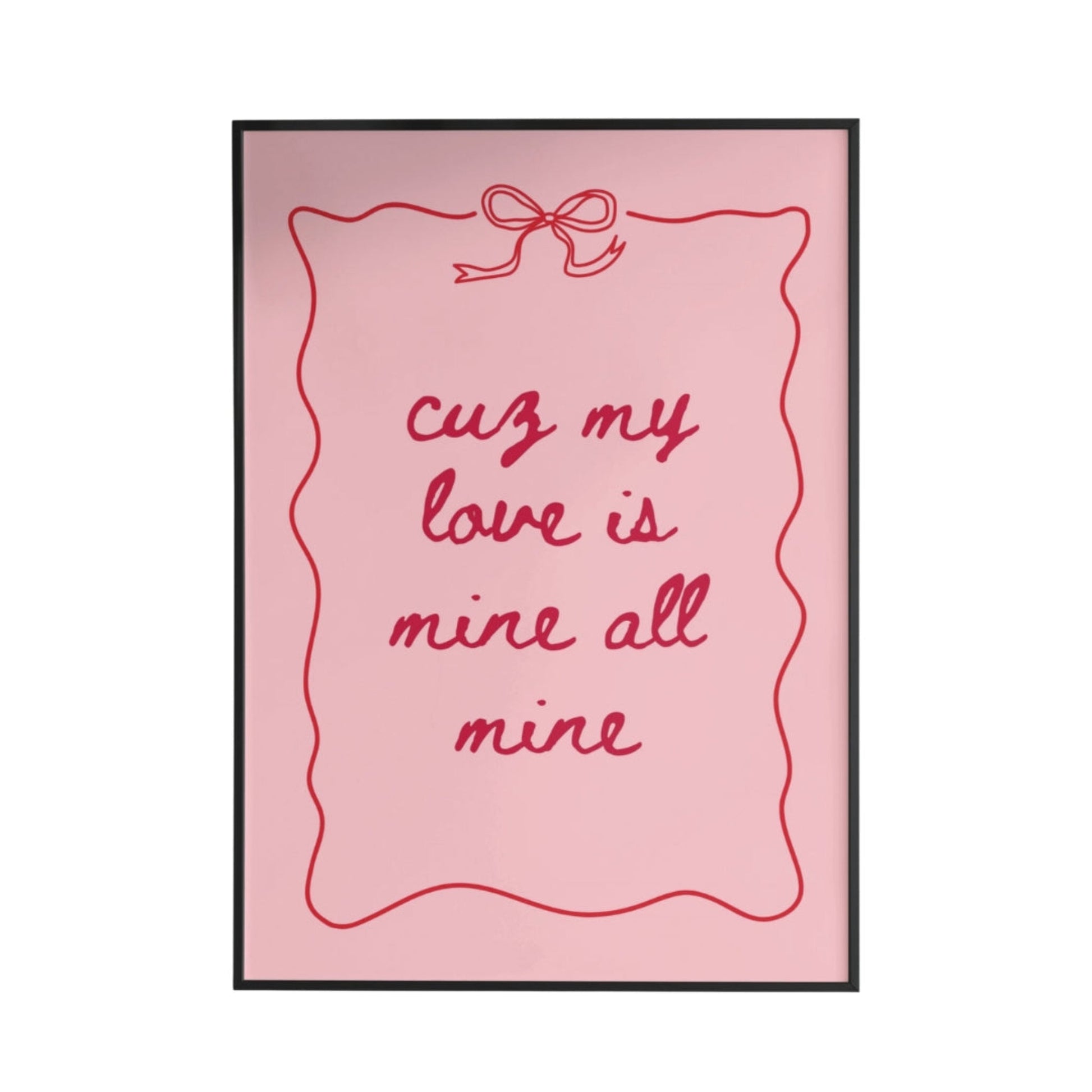 Cutesy Pink Poster - Poster - Thanks a ton