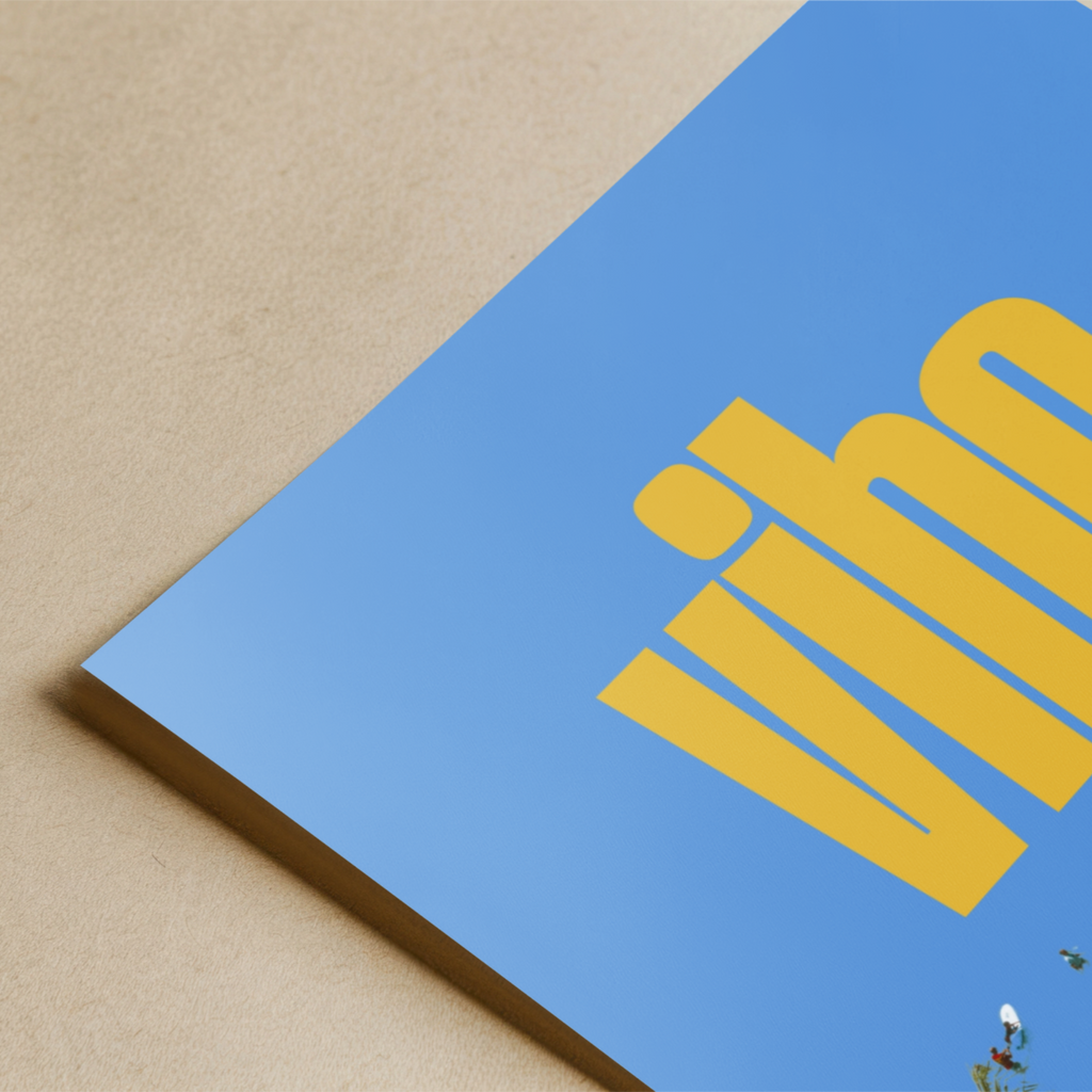 Vibe Poster Poster Mockup Image