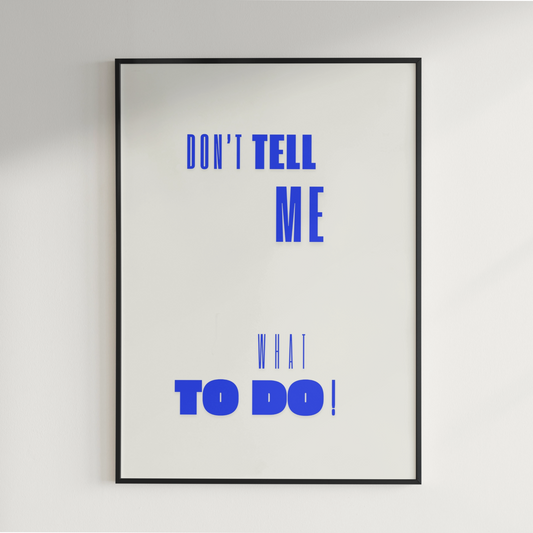 Do Tell Poster