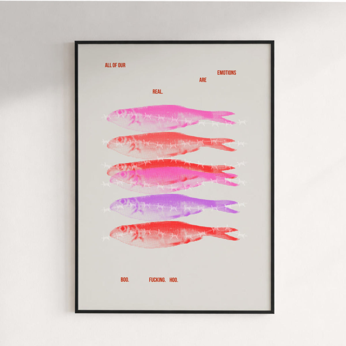 Fishy Emotions Poster -Poster - Thanks a ton