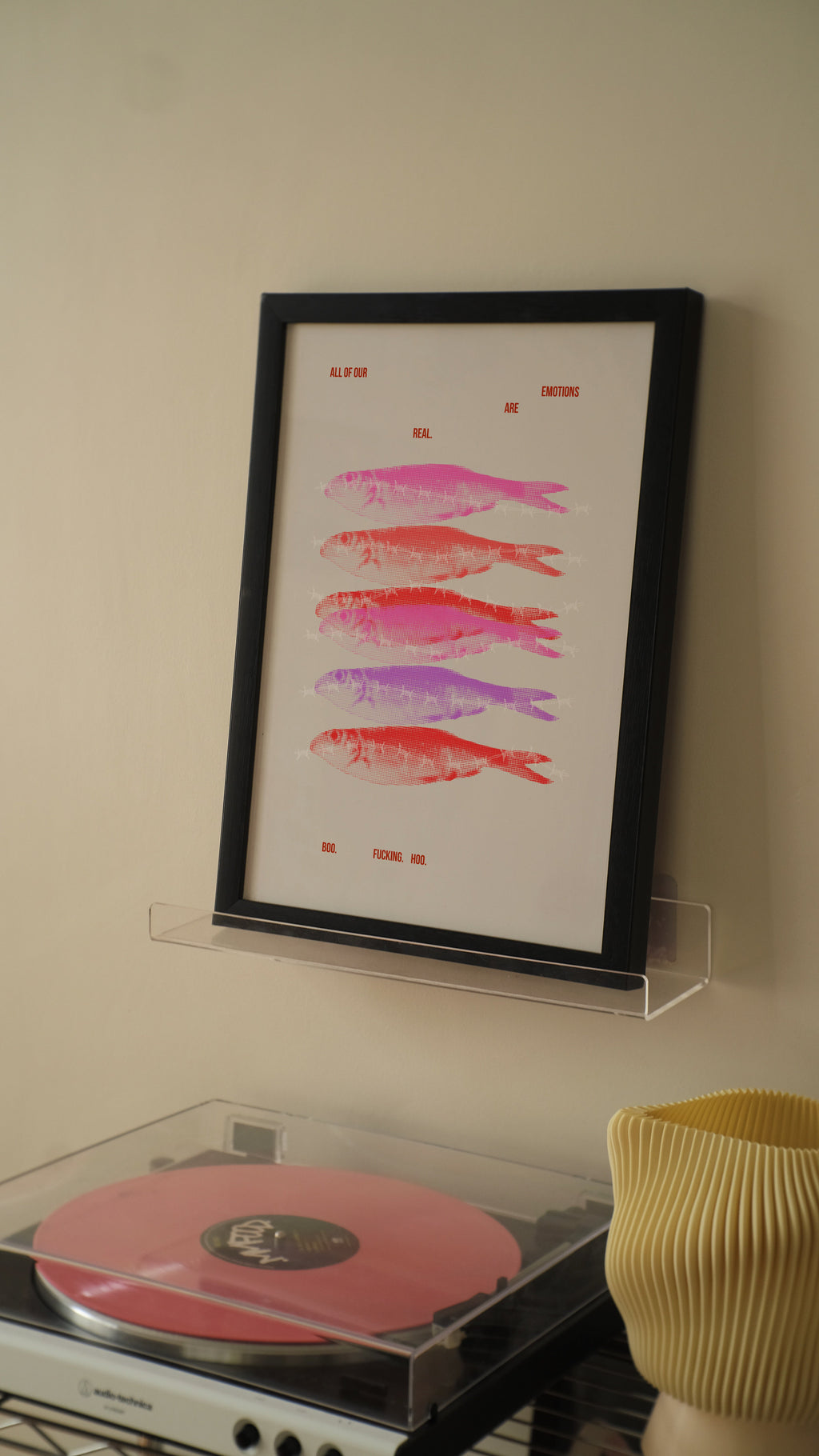 Fishy Emotions Poster -Poster - Thanks a ton