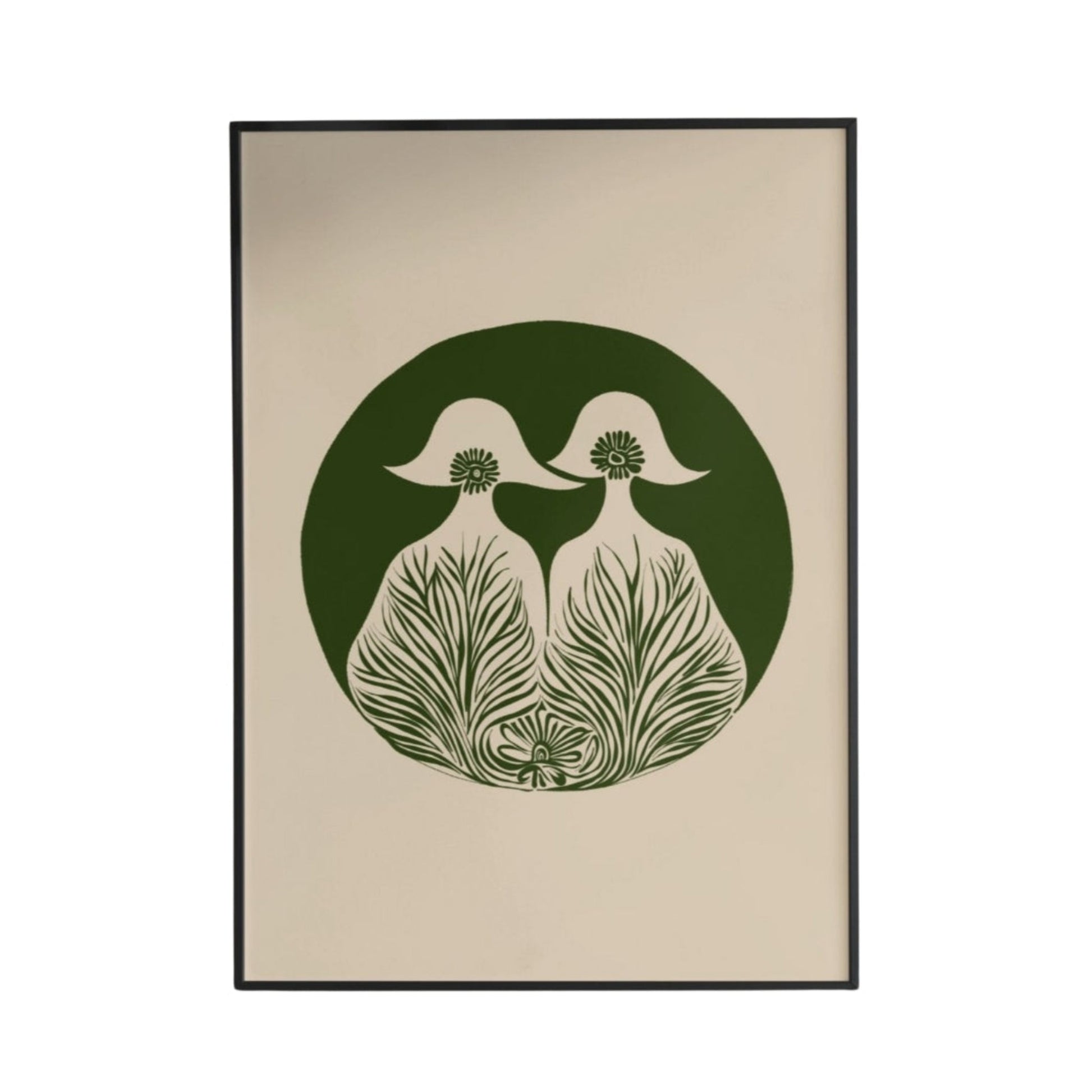 Floral Feathered Poster - Poster - Thanks a ton