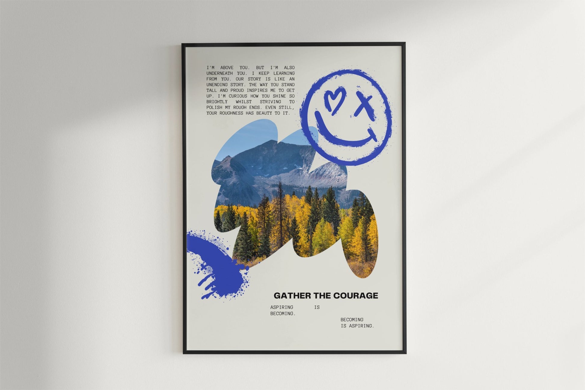 Gather Courage Poster Poster Mockup Image