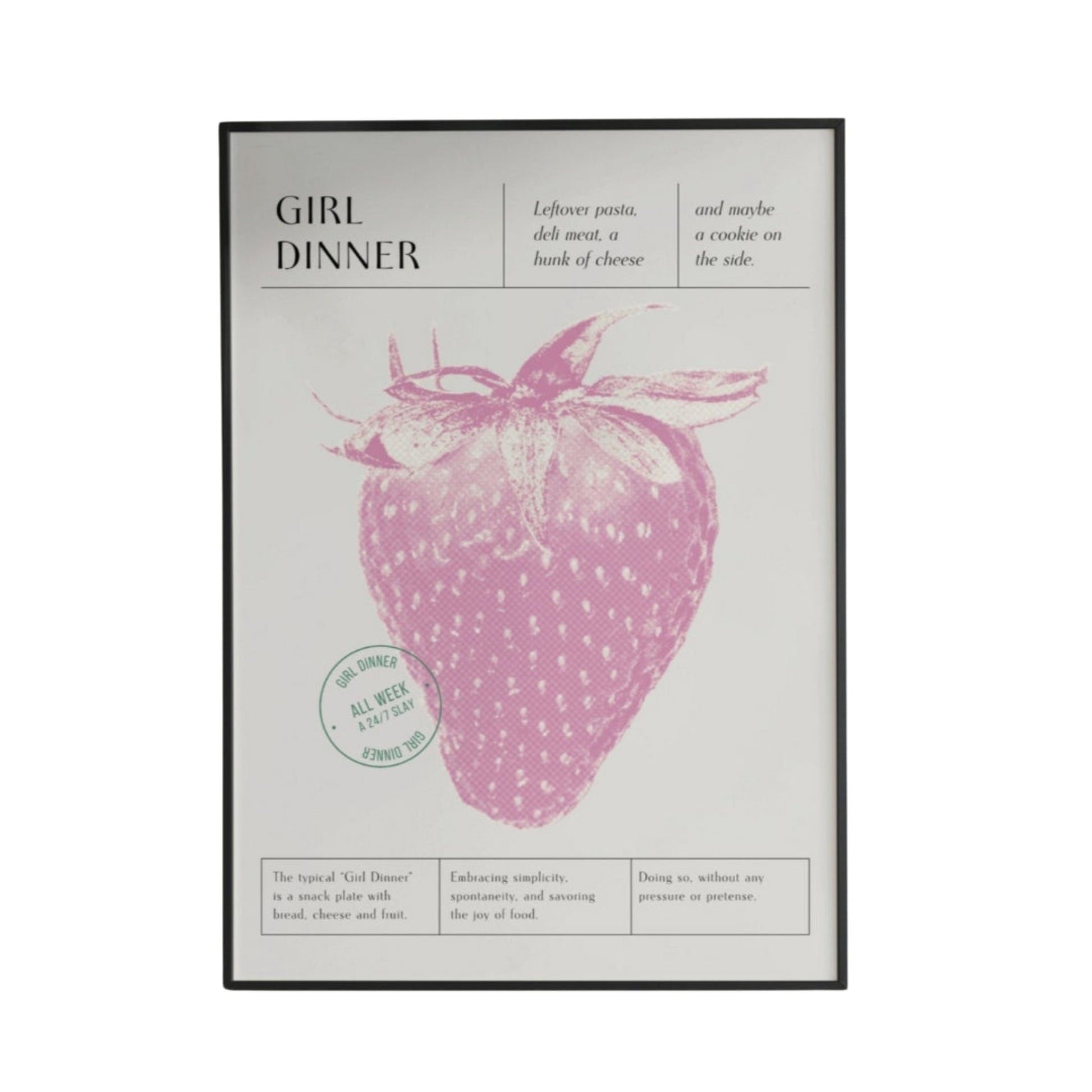 Girl Dinner Poster - Poster - Thanks a ton