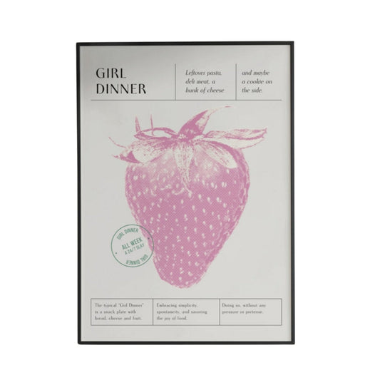 Girl Dinner Poster - Poster - Thanks a ton