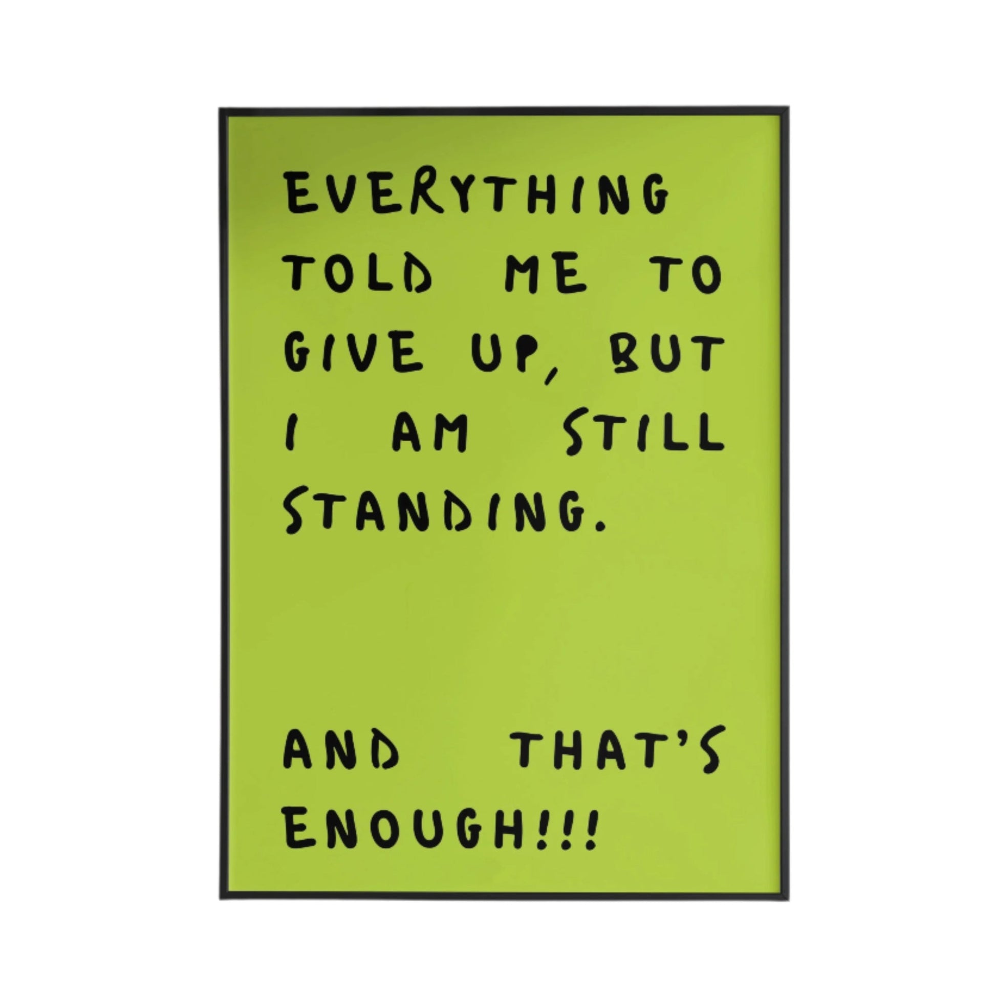 Go Strong Poster - Poster - Thanks a ton