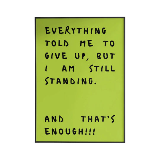 Go Strong Poster - Poster - Thanks a ton