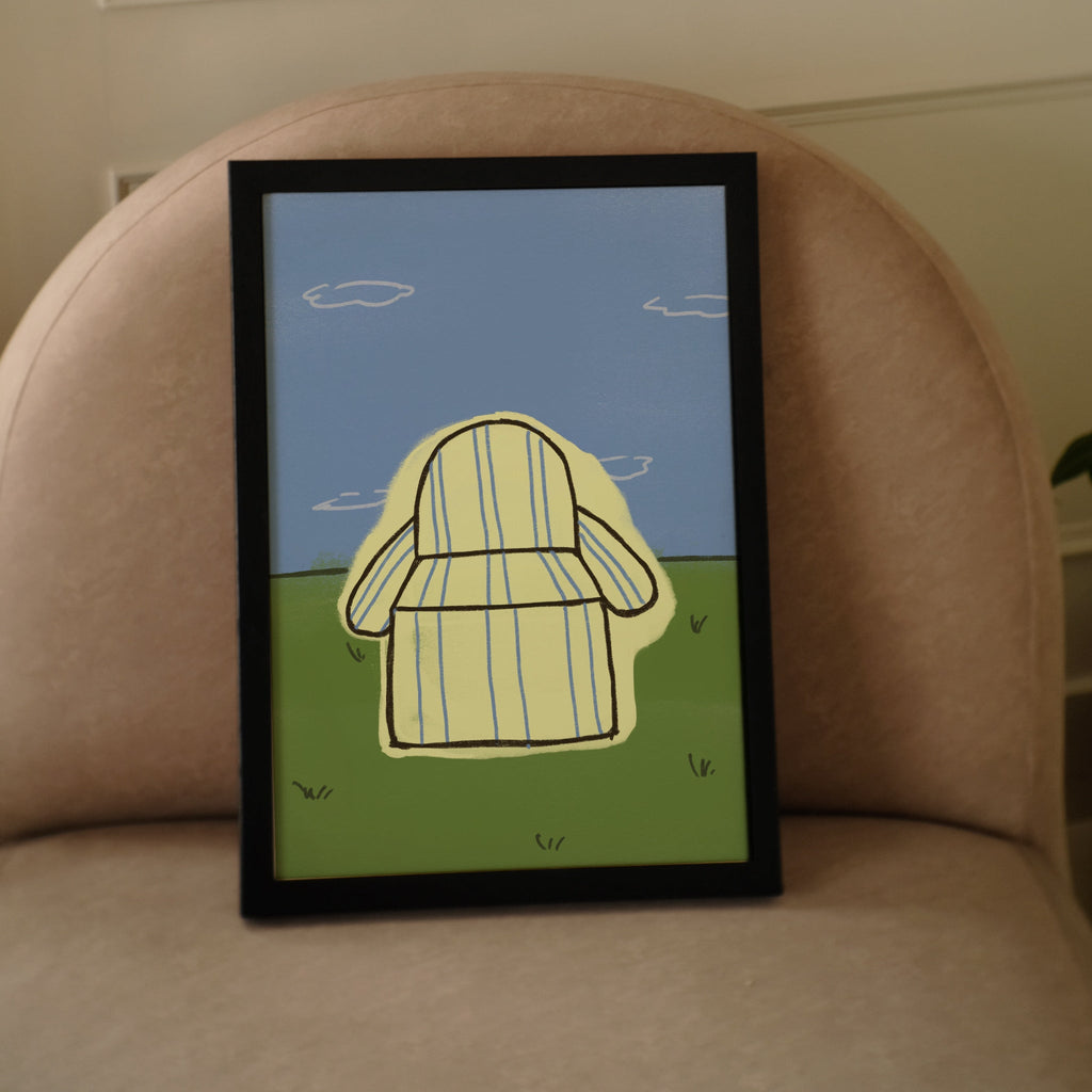 Grass & Cushion Poster -Poster - Thanks a ton