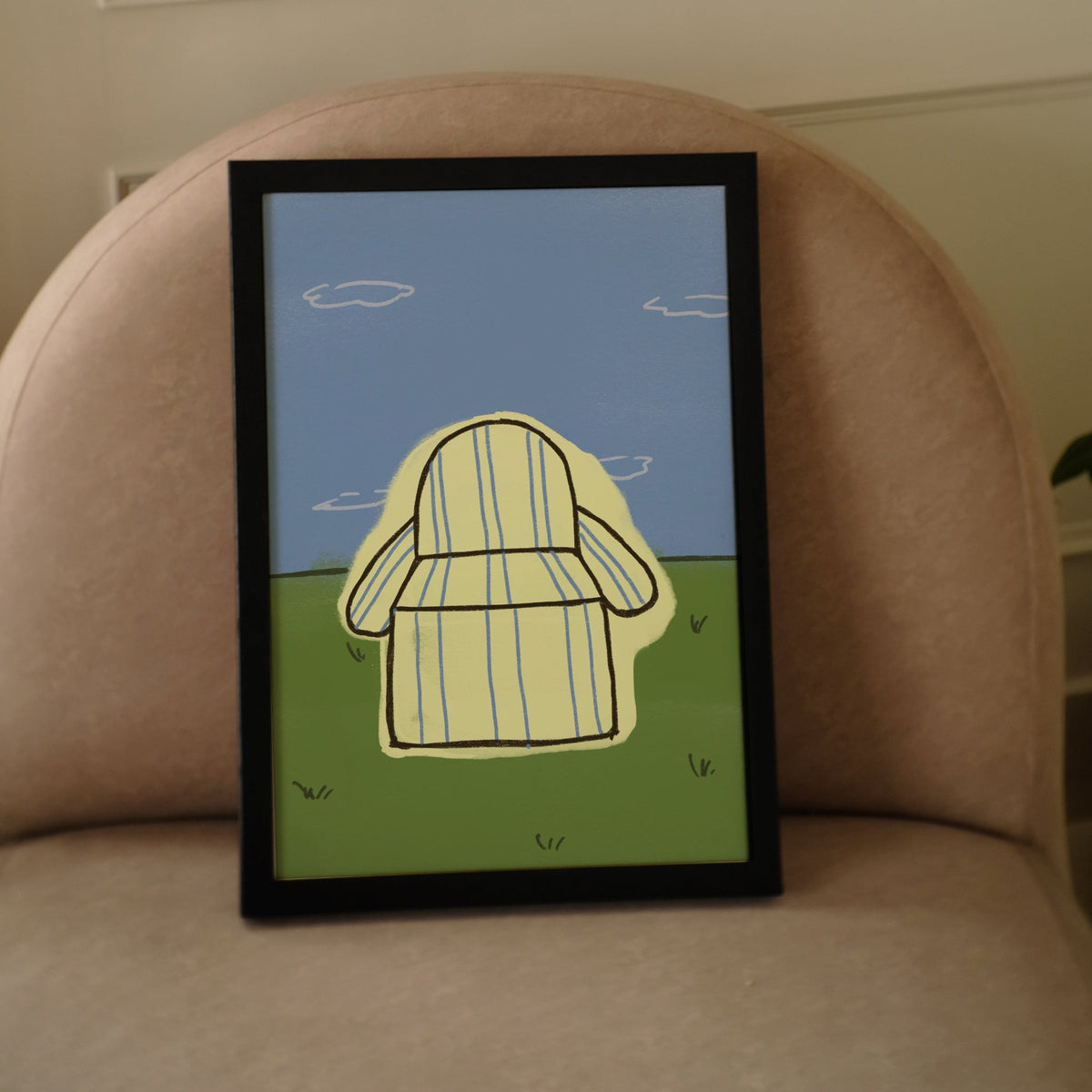 Grass & Cushion Poster -Poster - Thanks a ton