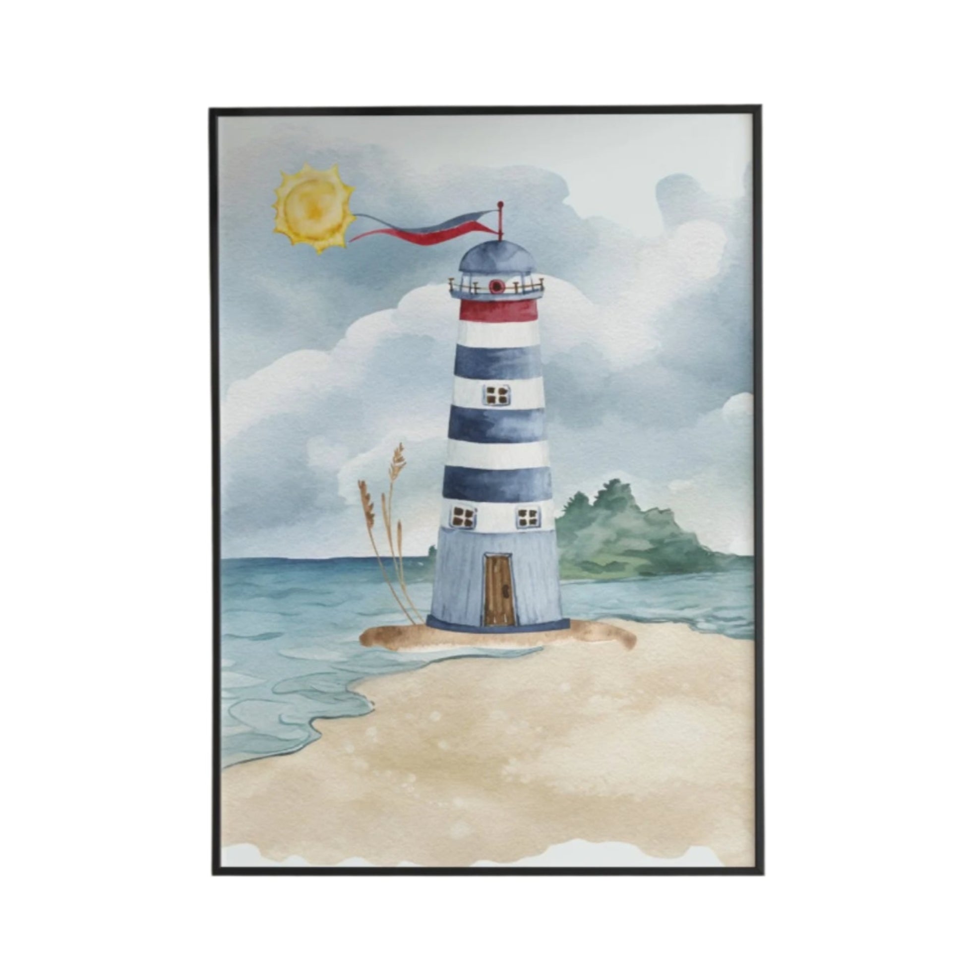 Lighthouse Poster Poster Mockup Image