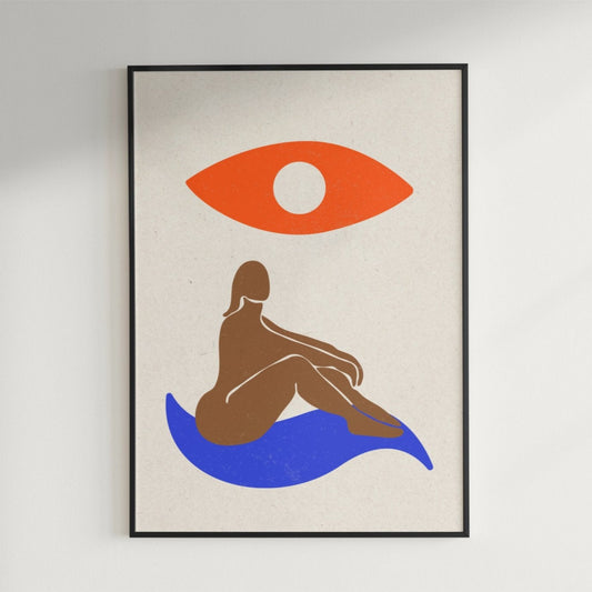 Matisse Art The Watchful Gaze Poster Poster Mockup Image