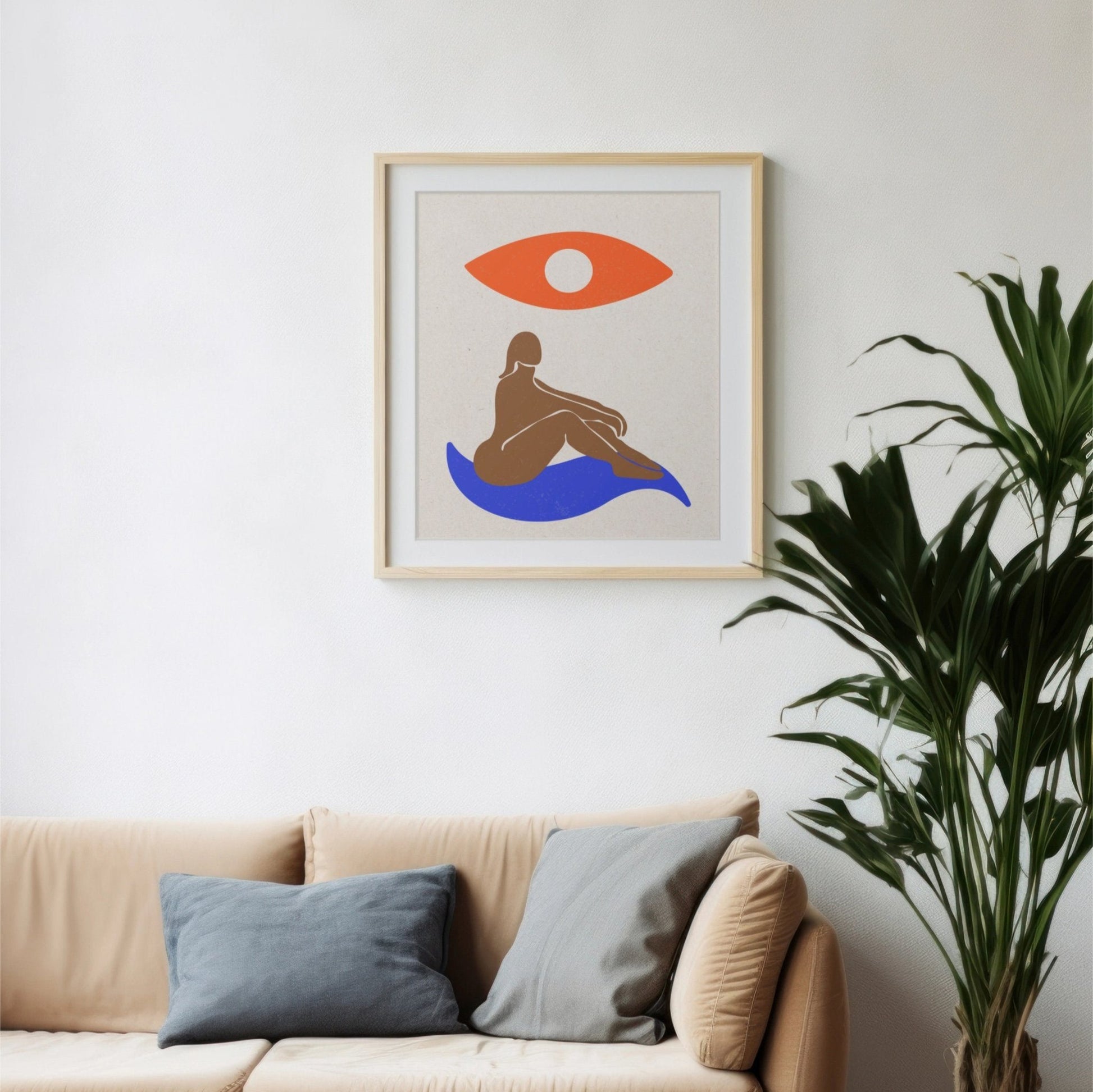 Matisse Art The Watchful Gaze Poster Poster Mockup Image