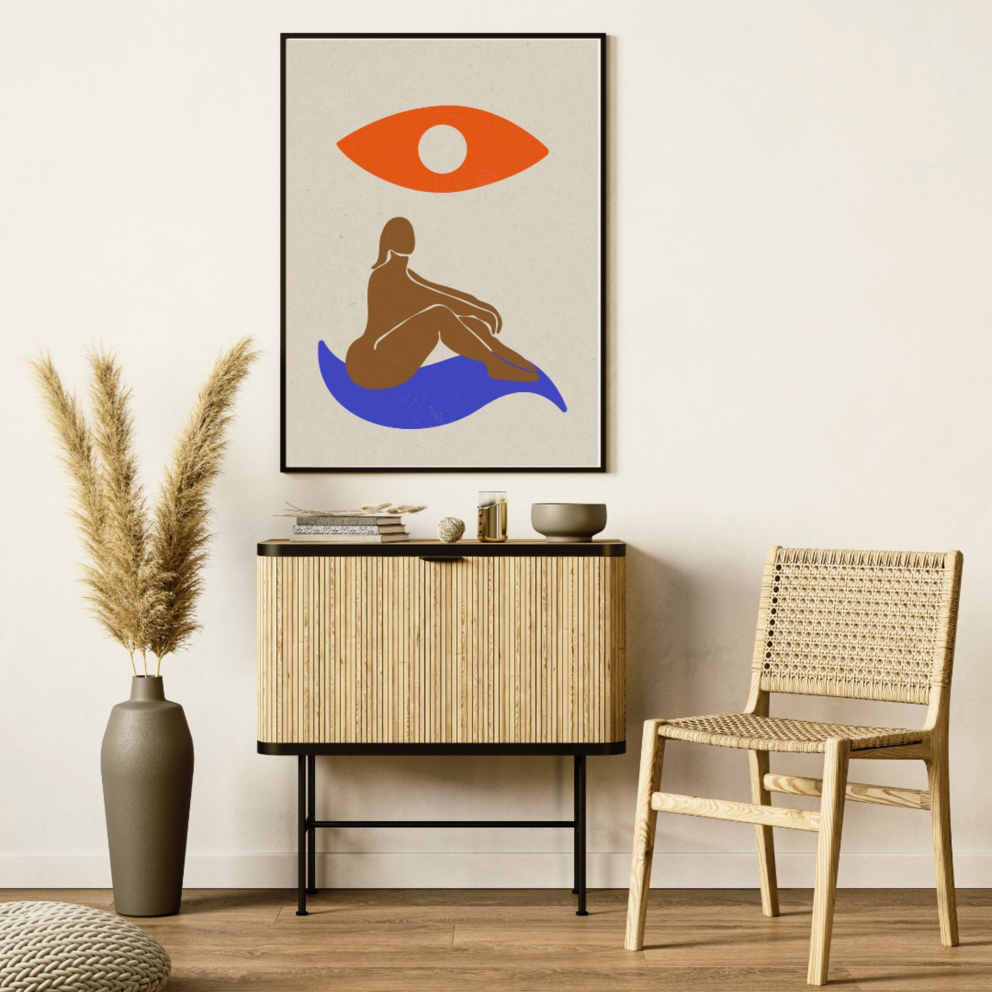 Matisse Art The Watchful Gaze Poster Poster Mockup Image