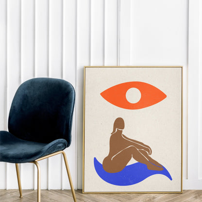 Matisse Art The Watchful Gaze Poster Poster Mockup Image