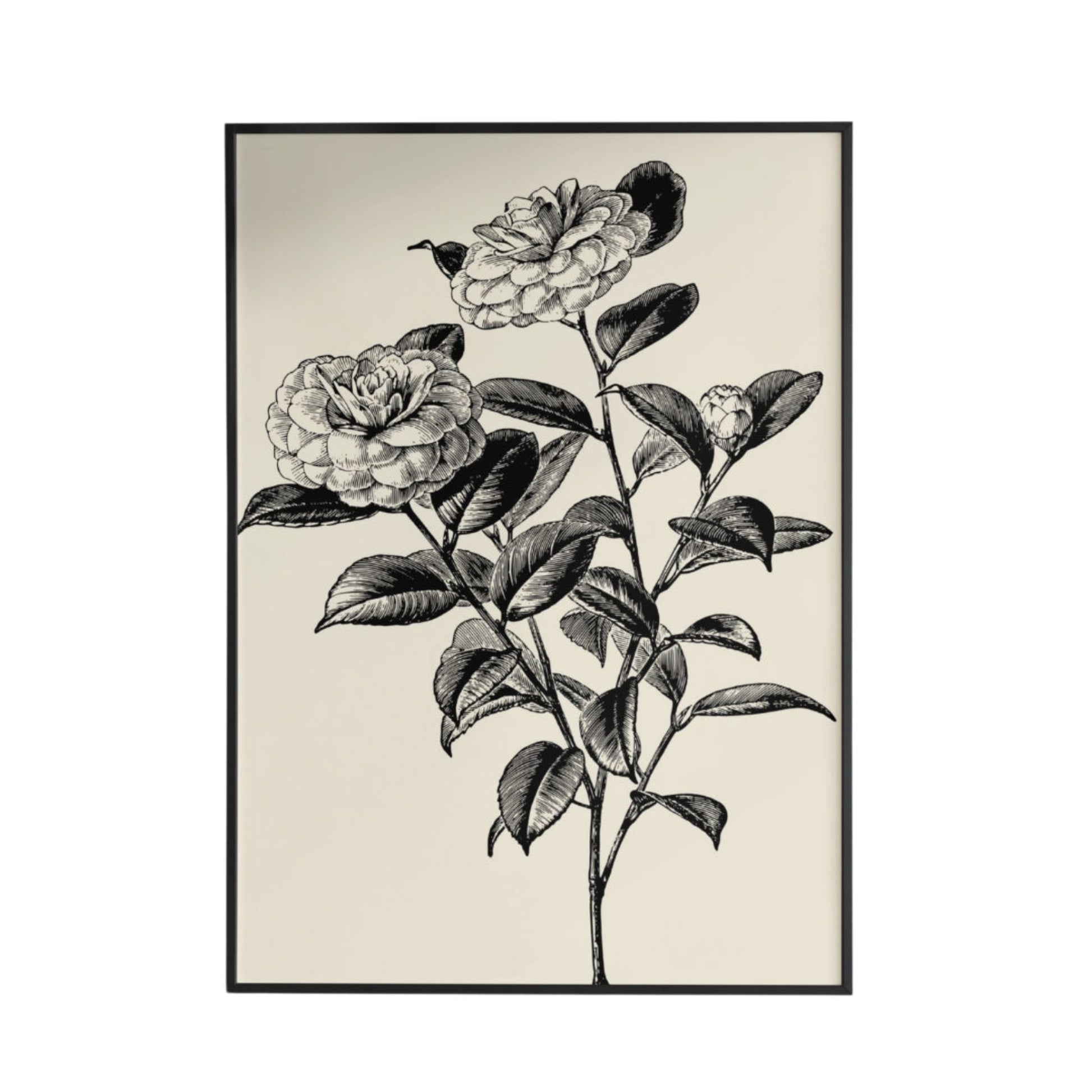 Monochrome Blossom Poster - Poster - Thanks a ton