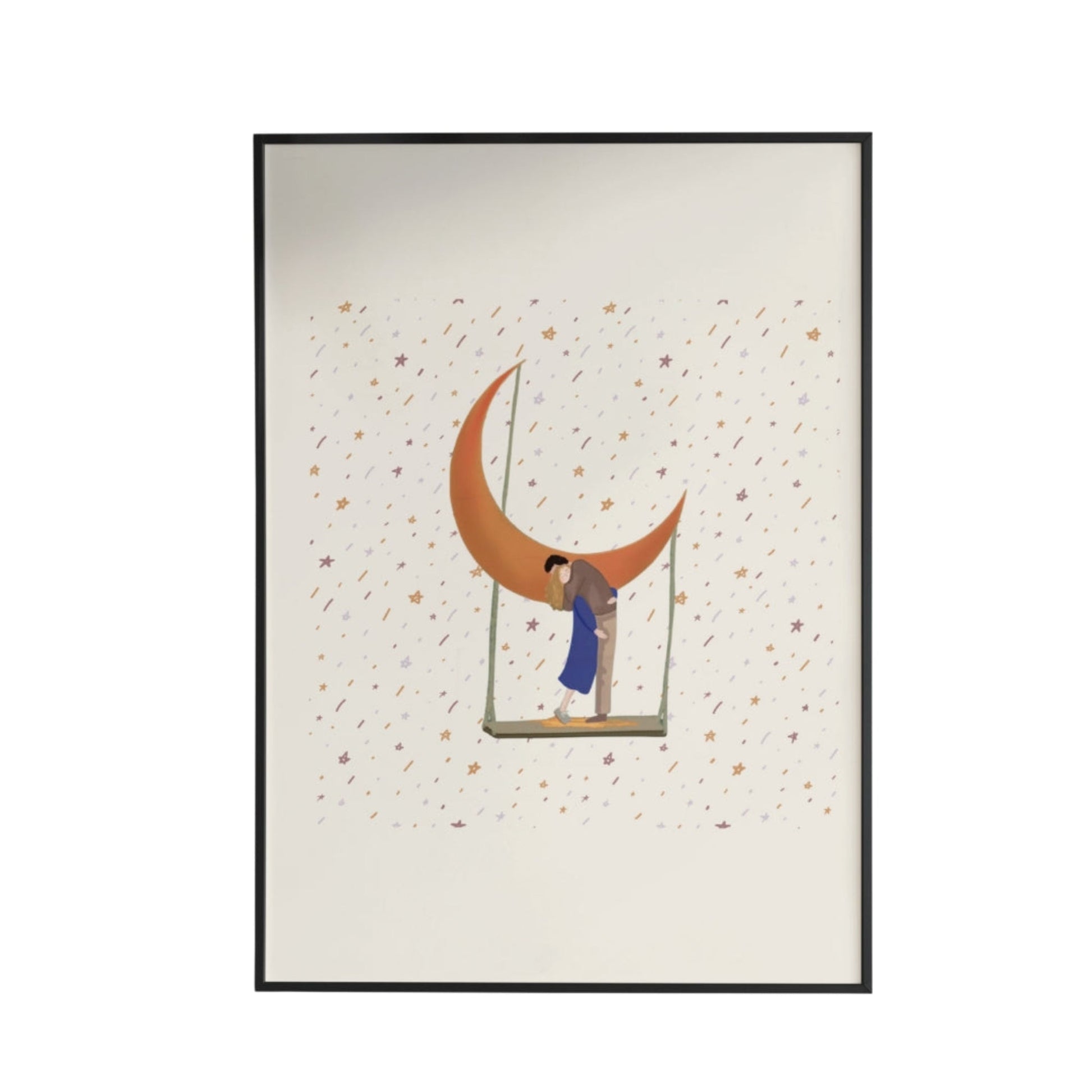 Moonlit Embrace Poster - Poster - Thanks a ton