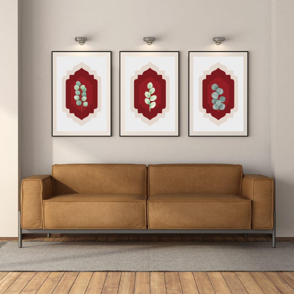 Serene Foliage Poster Poster Mockup Image