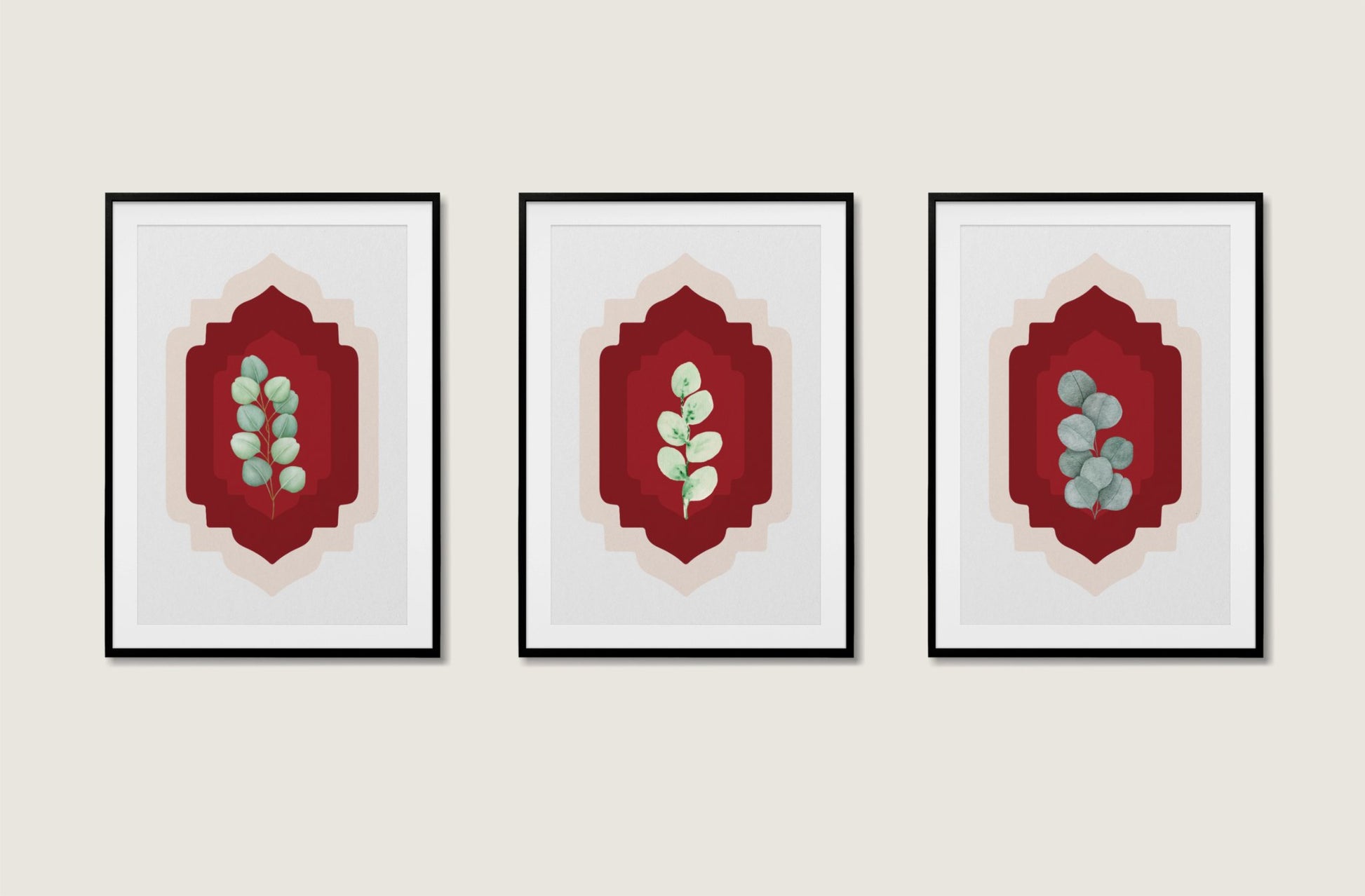 Serene Foliage Poster Poster Mockup Image