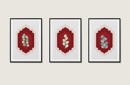 Serene Foliage Poster Poster Mockup Image