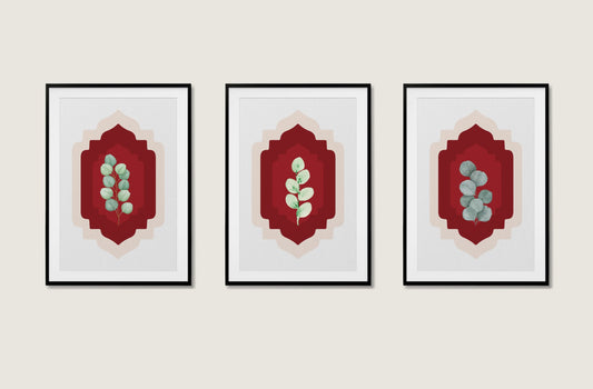 Serene Foliage Poster Poster Mockup Image