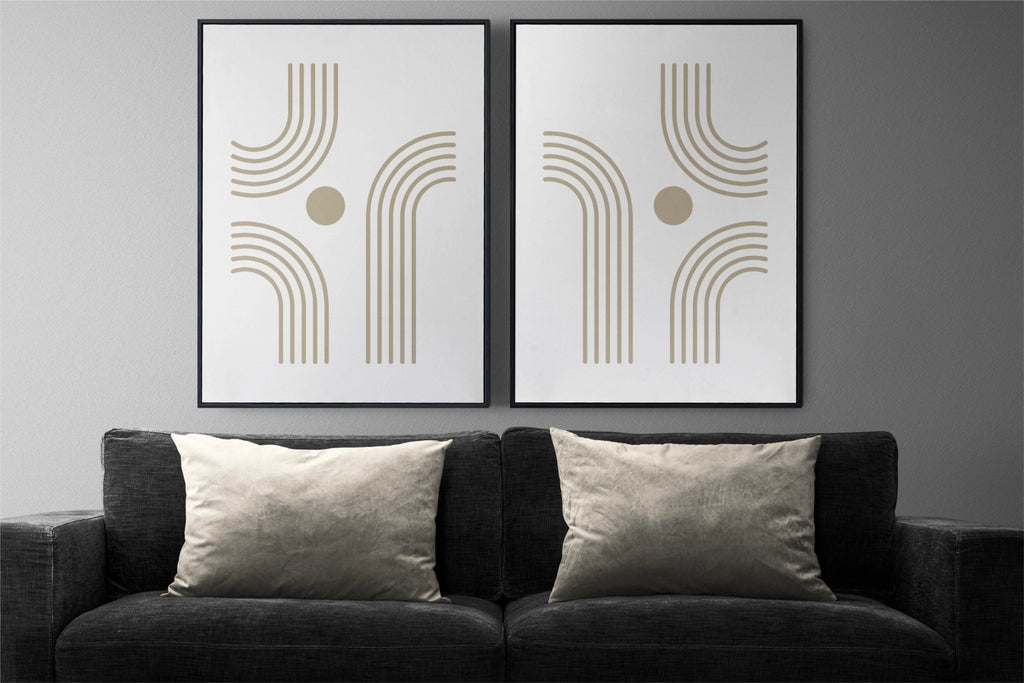 Side to Side Poster Poster Mockup Image