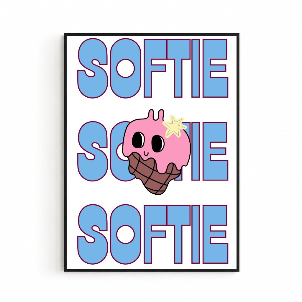 Softie Poster -Poster - Thanks a ton