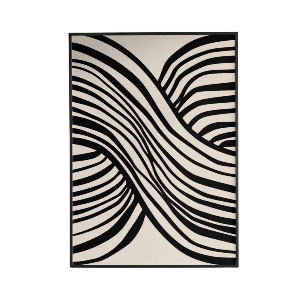 Wavy Lines Poster - Poster - Thanks a ton