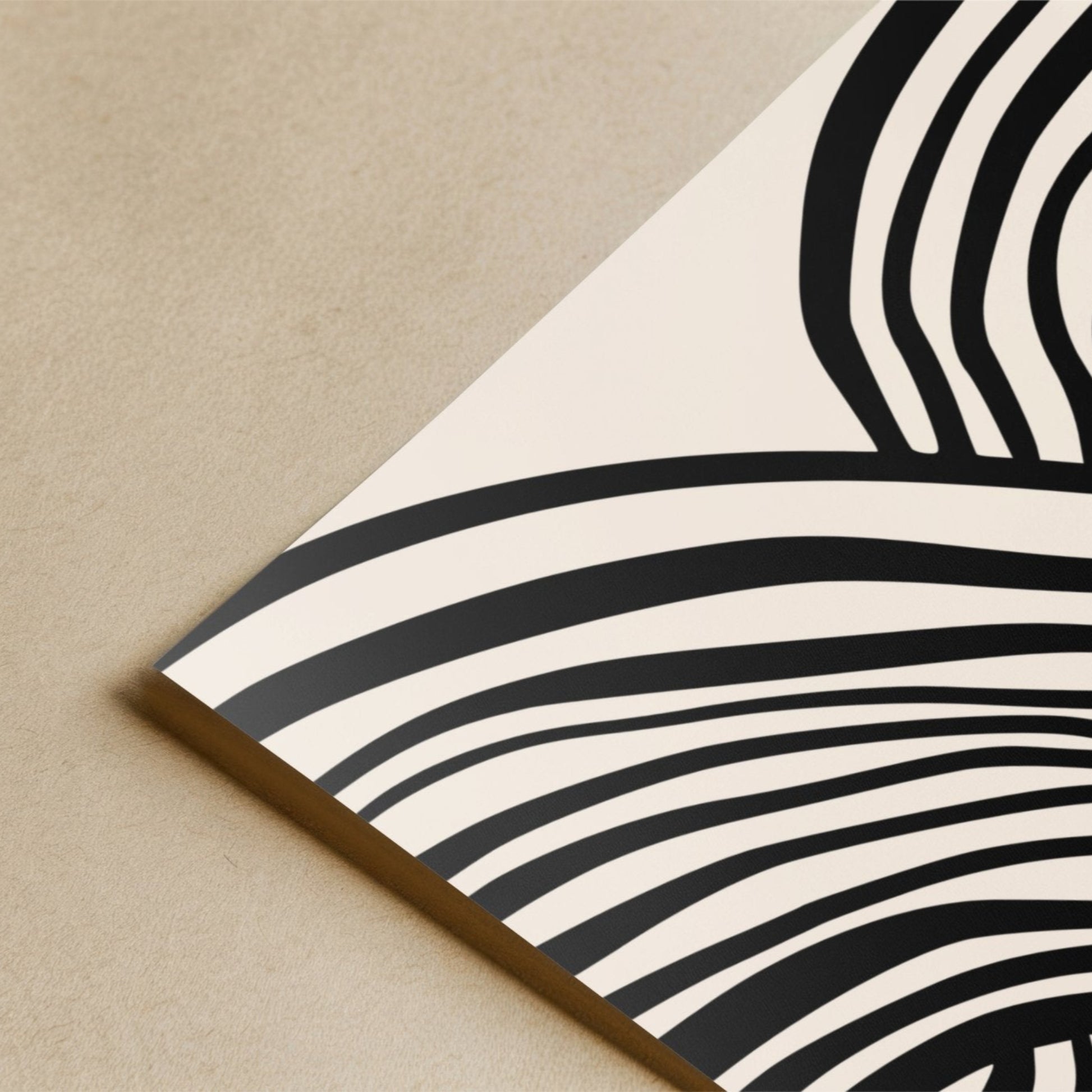 Wavy Lines Poster - Poster - Thanks a ton